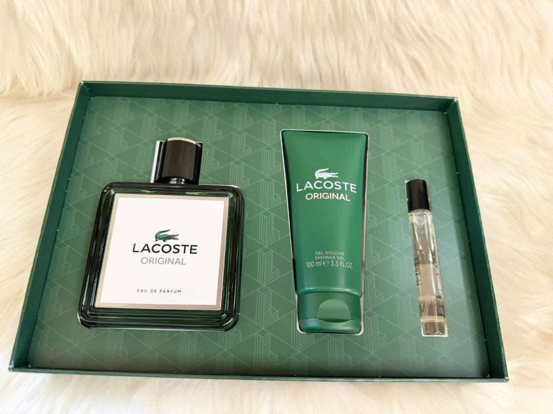 Lacoste Original Edp 100 ml and 7.5 ml and Sg 100 ml Set of Perfume