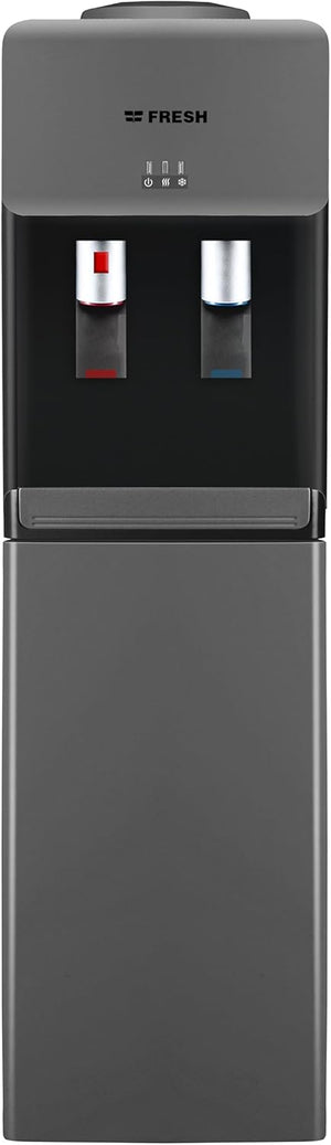 Fresh FW-17VFDMOD Modena 2 Taps Hot and Cold Water Dispenser, 5.6 Liter Capacity, Grey