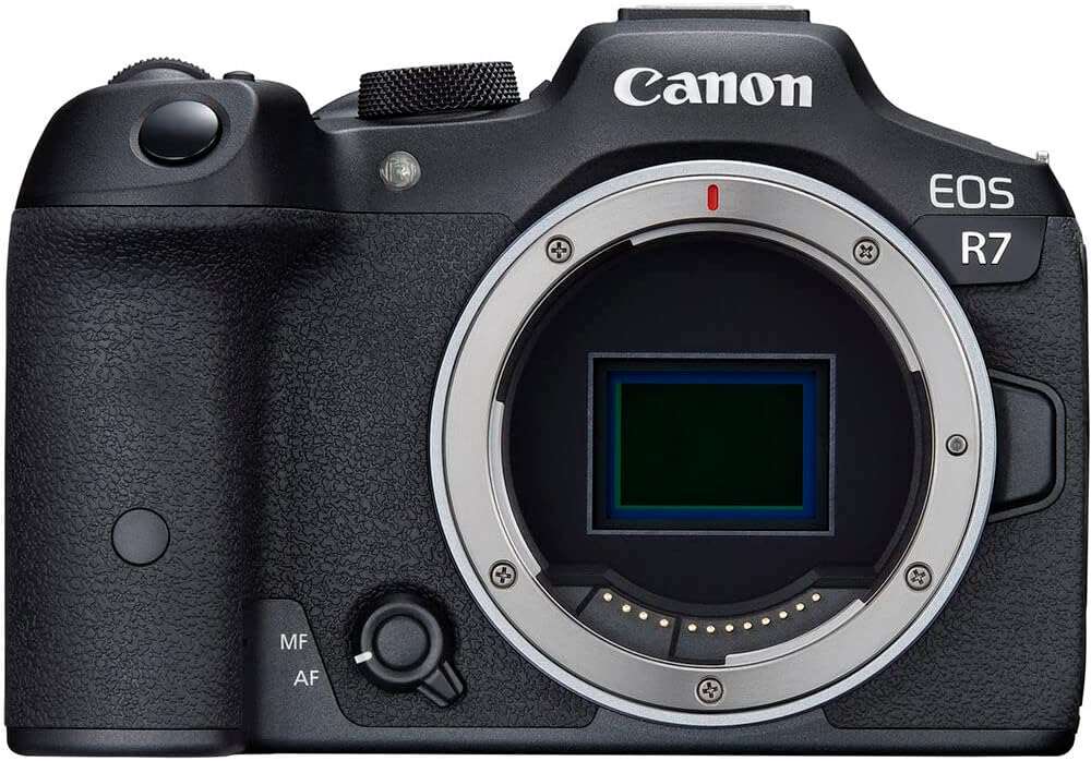 Canon EOS R7 (Body Only), Mirrorless Vlogging Camera, 32.5 MP Image Quality, 4K 60p Video, DIGIC X Processor, Dual Pixel CMOS AF, Subject Detection, for Professionals and Content Creators