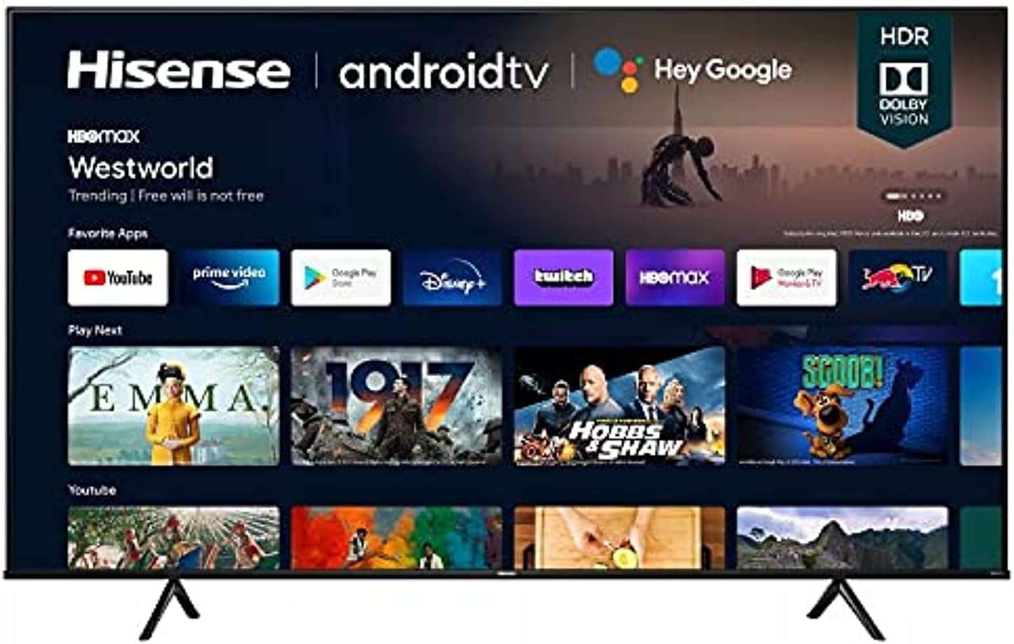 -Hisense TV 4K FHD Smart TV With Dolby Vision HDR DTS Virtual X & WiFi