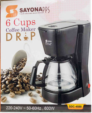 Sayona Coffee Machine Up To 6 Cup Coffee Maker for Drip Coffee and Americano