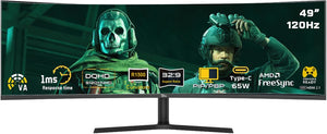 49″ Twisted Minds  Ultra-Wide Curved Gaming Monitor