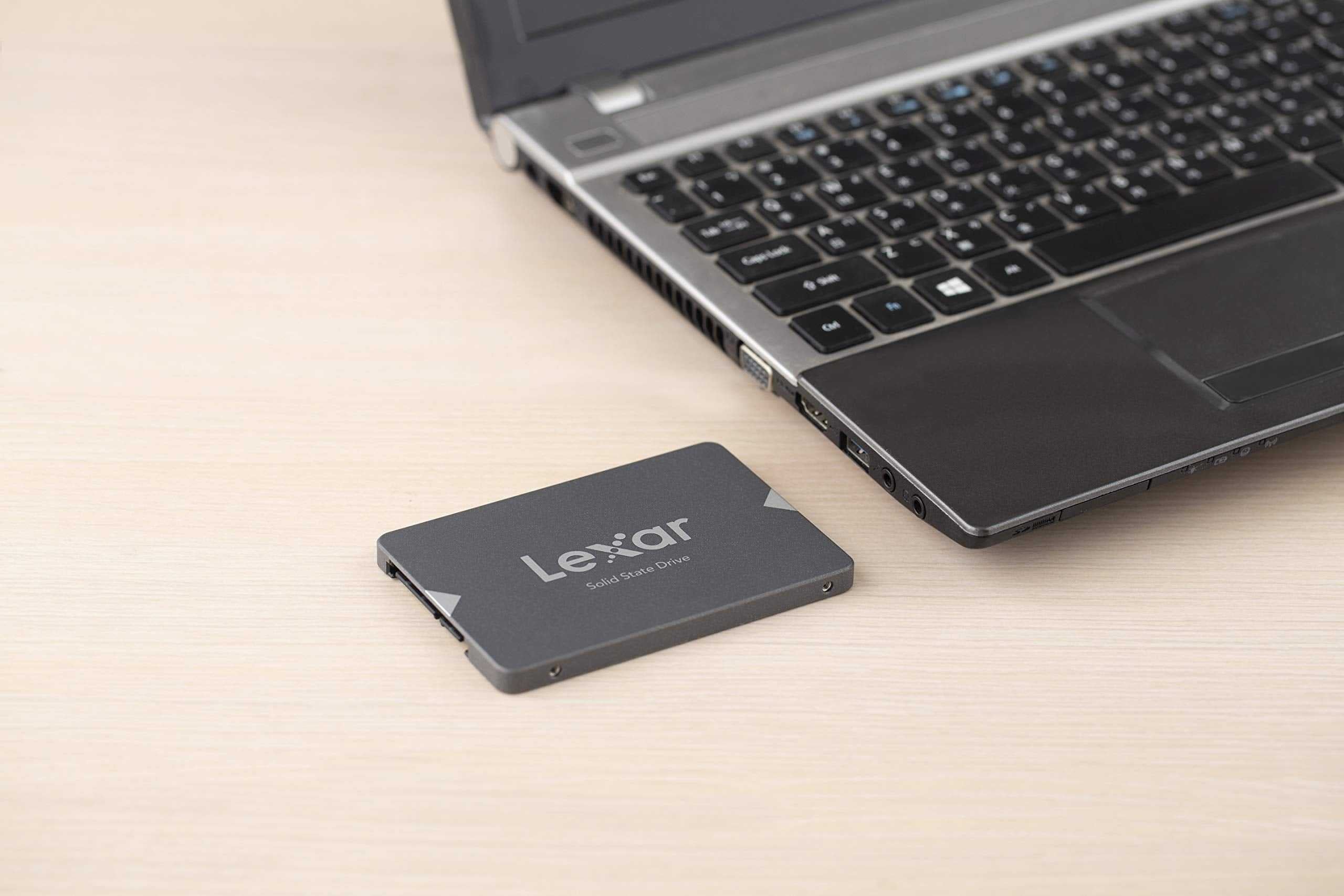 Lexar Lns100-256Rb Lexar Ns100 2.5” Sata Iii (6GB/S) 256GB Solid-State DrivEUpgrade For Laptop Or Desktop Black