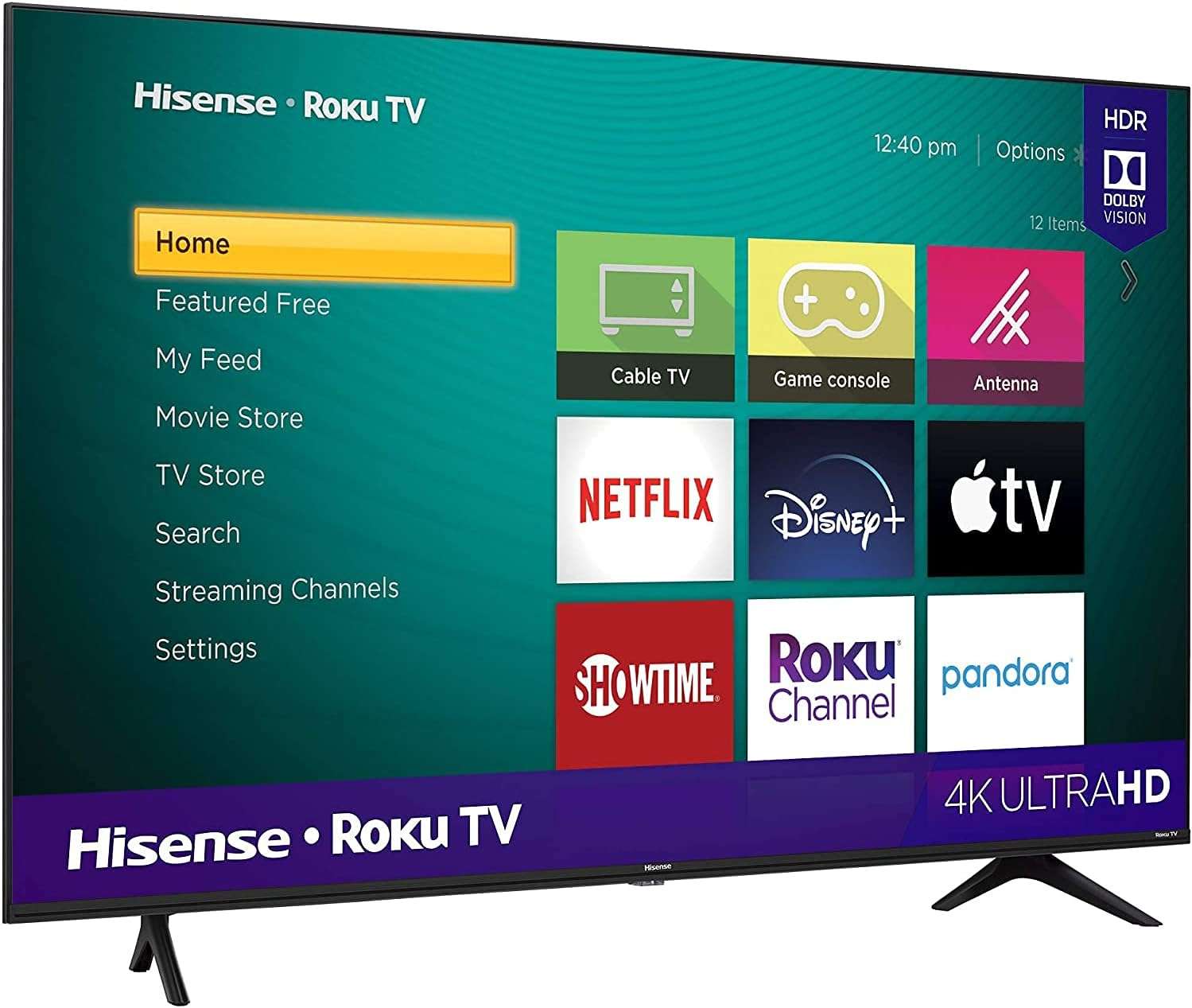 -Hisense TV 4K FHD Smart TV With Dolby Vision HDR DTS Virtual X & WiFi