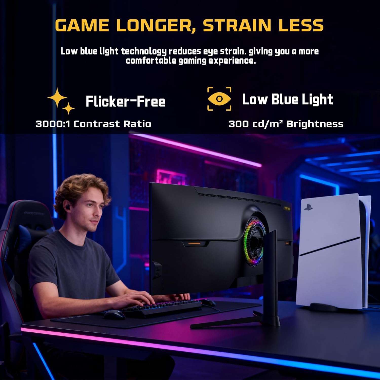 49″ Twisted Minds  Ultra-Wide Curved Gaming Monitor