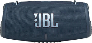 JBL Xtreme 3 Portable Waterproof Speaker with Massive Original Pro Sound, Immersive Deep Bass, 15H Battery, Built-In Charger, PartyBoost Enabled, Easy-to-Carry Strap - Blue, JBLXTREME3BLUUK