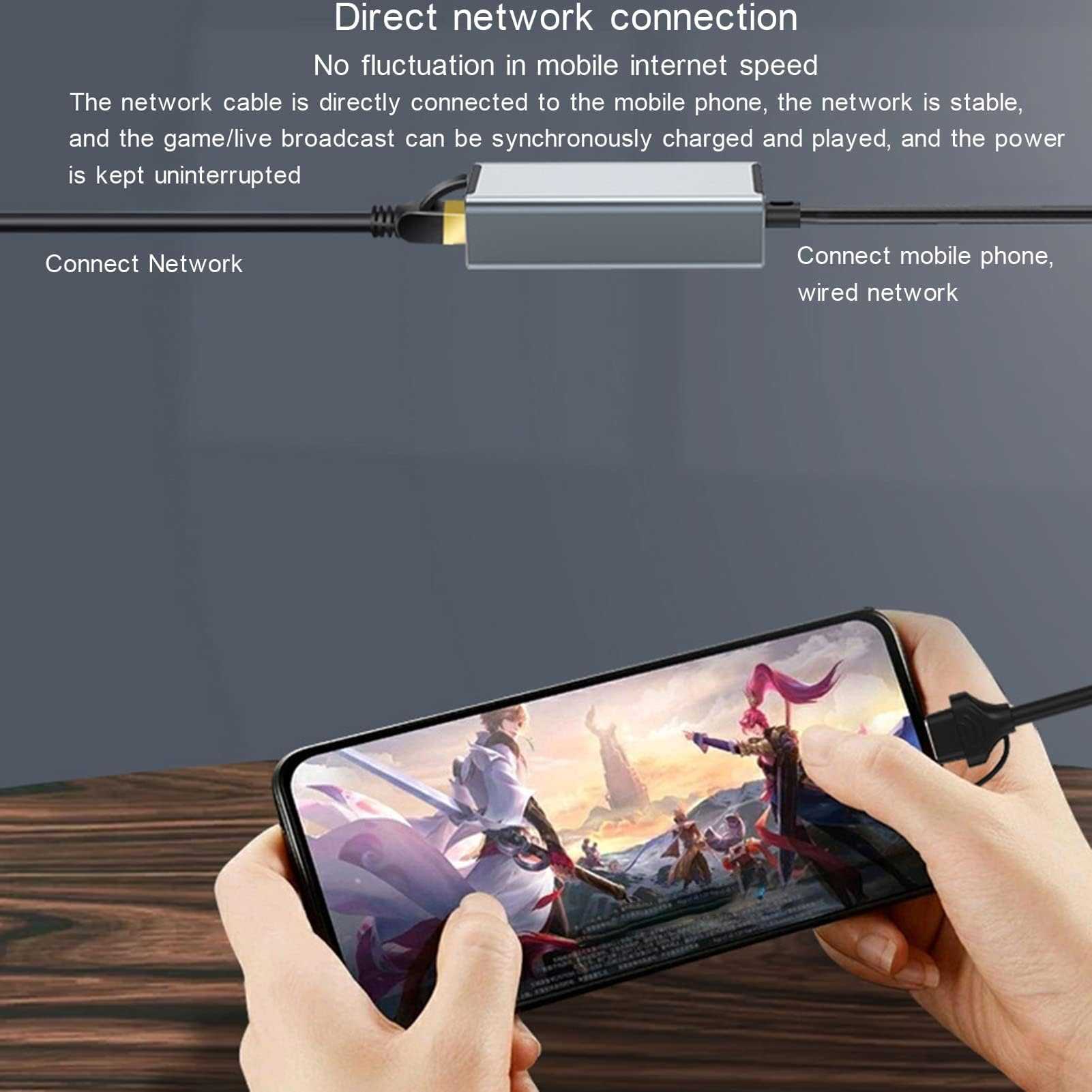 USB to Ethernet Adapter, USB C to Ethernet Adapter, Dual USB A/USB C to RJ45 Type-C 100 Gigabit Ethernet LAN Network,