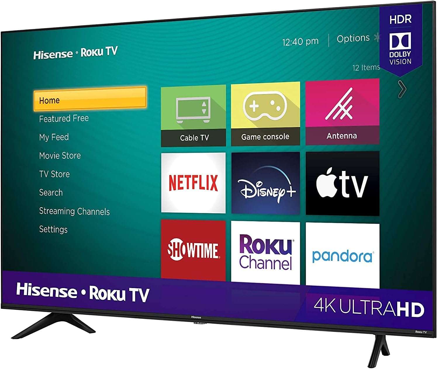 -Hisense TV 4K FHD Smart TV With Dolby Vision HDR DTS Virtual X & WiFi