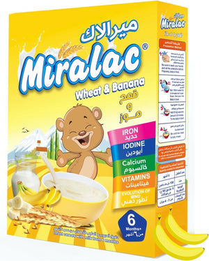 Miralac Baby Cereals Wheat and Milk + Banana 200g