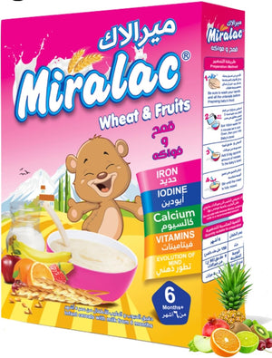 Miralac wheat with milk + Fruits cereals 200g