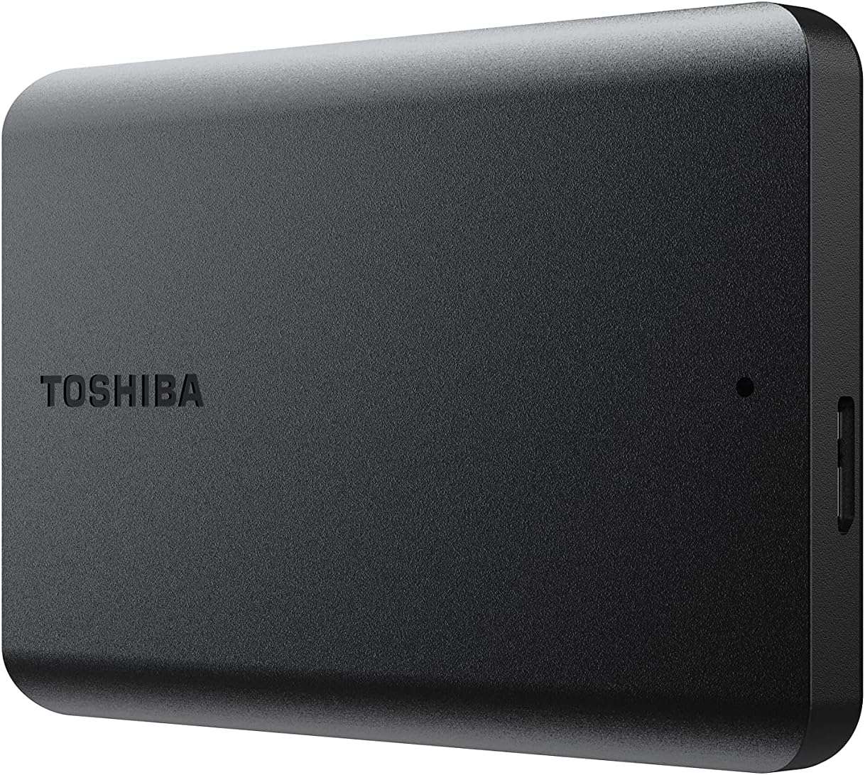 Toshiba Canvio Basics 1TB Portable External Hard Drive USB 3.0, Black - HDTB510XK3AA