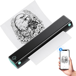 Phomemo Portable Printer A4 Inkless Thermal Printer-Supports 8.26"x11.69"Thermal Paper, Bluetooth Mobile Travel Printers for Home Use, Compatible with Phone & Laptop