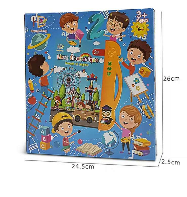 French and English electronic learning book