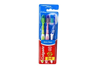 Colgate 3pcs Extra Clean Tooth Brush