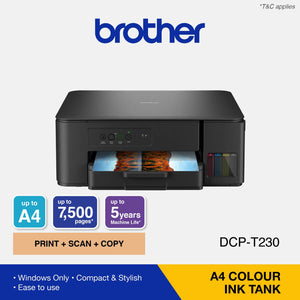 BROTHER Multifunctional DCP-T230 Color Printer, Injection, Print/Scan/Copy