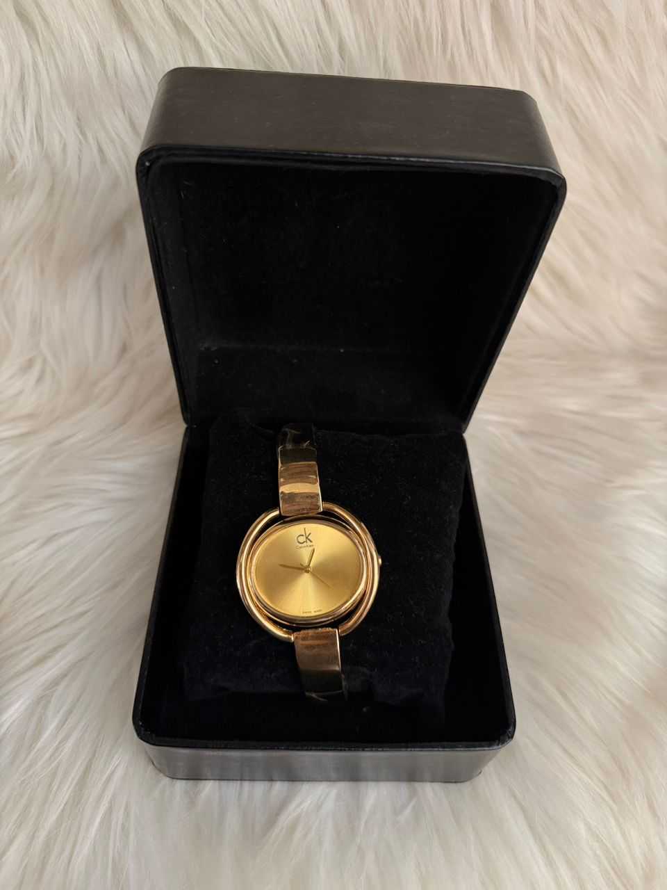 Gold CK Style Bracelet Watch