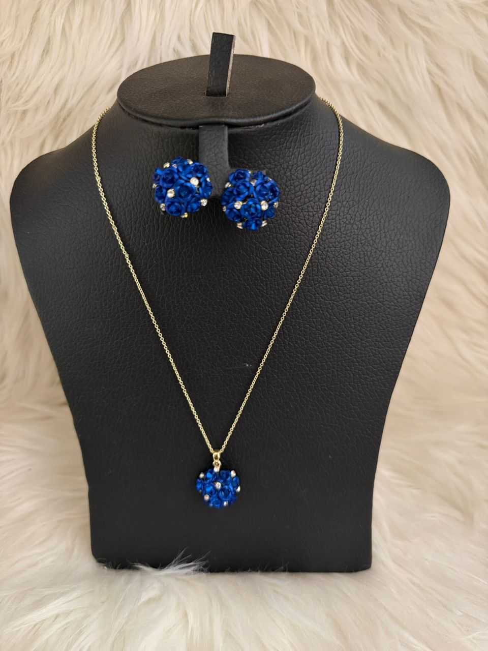 Royal Blue Crystal Jewelry Set