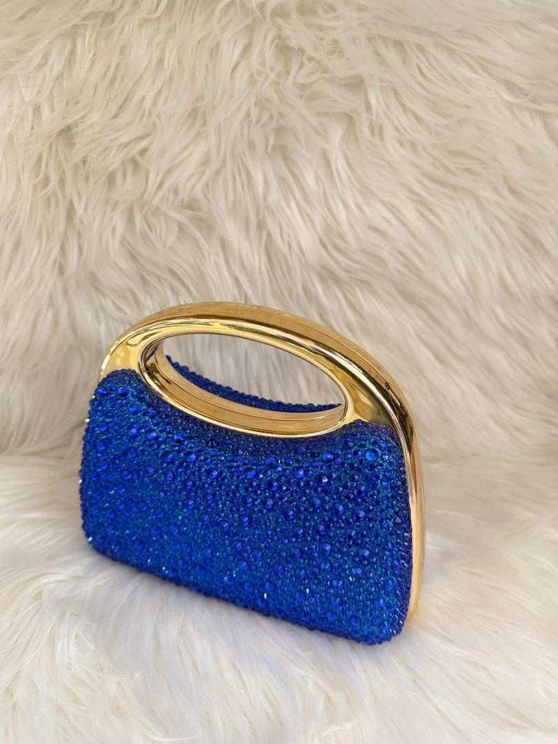 royal Blue Crystal Handbag