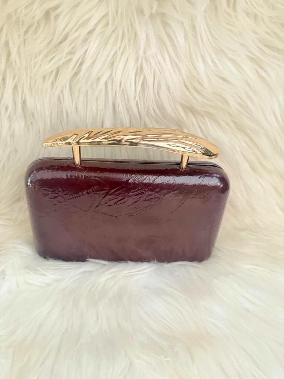 Dark Burgundy Clutch Handbag