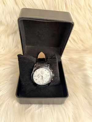 Silver Dial Classic Chronograph Watch