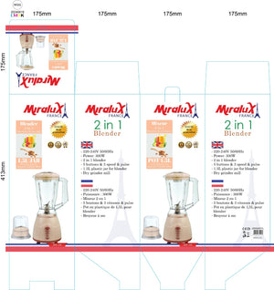 MB-199 MIRALUX BLENDER 2IN1, 1.5L