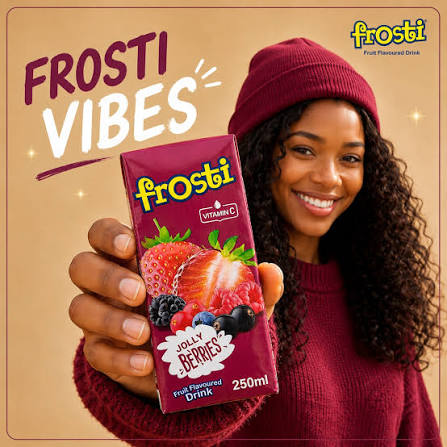 250 ml Frosti fruit drink carton, strawberry (jolly berries)