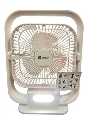 SRF-2576 SAYONA RECHARGEBLE FAN 8"